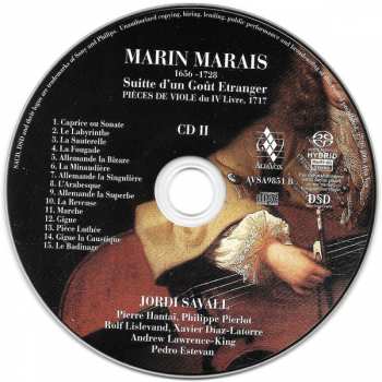 2SACD Marin Marais: Suitte D'Un Goût Etranger, Pièces De Viole Du IV Livre, 1717 296281