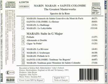 CD Marin Marais: The Greatest Masterworks (Les Plus Grands Chefs-D'oeuvre) 299895