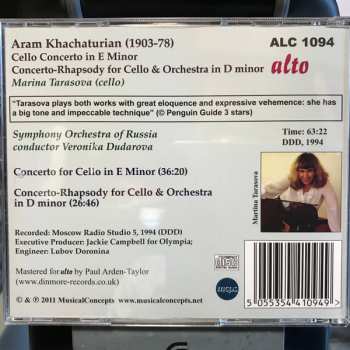 CD Marina Tarasova: Cello Concerto / Concerto-Rhapsody For Cello 328115