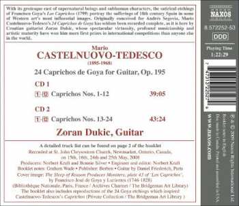 2CD Mario Castelnuovo Tedesco: 24 Caprichos De Goya 119456