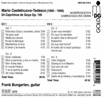 2CD Mario Castelnuovo Tedesco: 24 Caprichos De Goya Para Guitarra Op. 195 113907