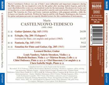CD Mario Castelnuovo Tedesco: Guitar Chamber Works 114073