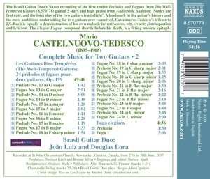 CD Mario Castelnuovo Tedesco: Music For Two Guitars • 2 475782