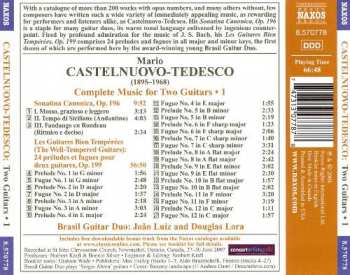CD Mario Castelnuovo Tedesco: Music For Two Guitars • 2 - The Well-Tempered Guitars • Sonatina Canonica 195715