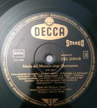 LP Mario del Monaco: Mario Del Monaco Singt Opernarien 367639
