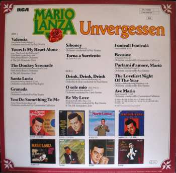 LP Mario Lanza: Unvergessen