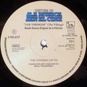 LP Mario Nascimbene: Los Vikingos (The Vikings) (Banda Sonora Original De La Película)