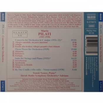 CD Mario Pilati: Concerto For Orchestra / Suite For Strings And Piano 123536