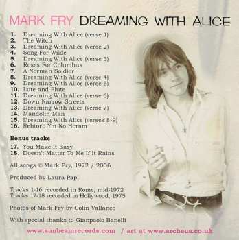 CD Mark Fry: Dreaming With Alice 483861