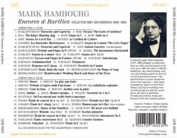 2CD Mark Hambourg: Encores & Rarities: A Selection Of His HMV Recordings From 1910 To 1935 449353