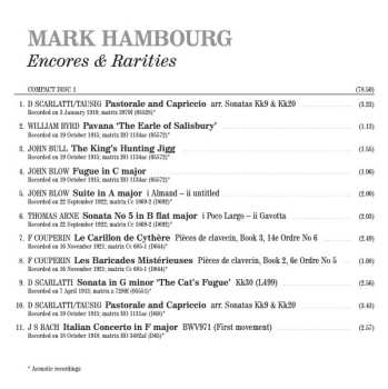2CD Mark Hambourg: Encores & Rarities: A Selection Of His HMV Recordings From 1910 To 1935 449353