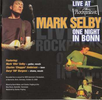 CD/DVD Mark Selby: Live At Rockpalast - One Night In Bonn DLX 460024