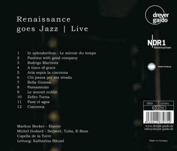 CD Markus Becker: Renaissance Goes Jazz | Live 456875