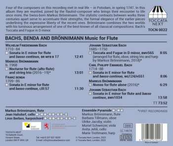 CD Markus Brönnimann: Bachs, Benda And Brönnimann (Music For Flute) 501526