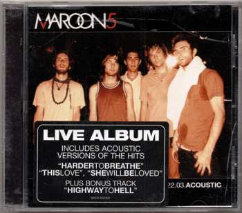CD Maroon 5: 1.22.03. Acoustic