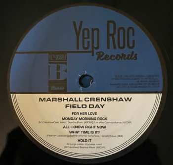 2LP Marshall Crenshaw: Field Day LTD | DLX 456192