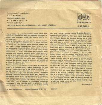 SP Marta Kubišová: Až Únavou / Já To Nepovím