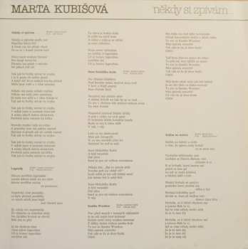 LP Marta Kubišová: Někdy Si Zpívám... 43422