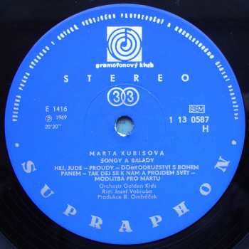 LP Marta Kubišová: Songy A Balady 43921
