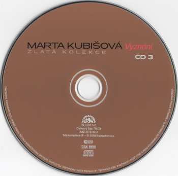 3CD Marta Kubišová: Vyznání - Zlatá Kolekce DIGI 39311