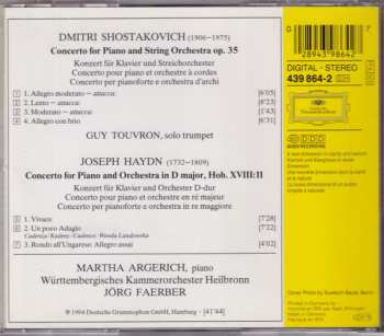 CD Martha Argerich: Piano Concerto No. 1 / Piano Concerto No. 11 44814