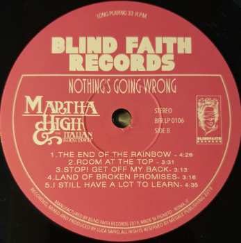 LP Martha High: Nothing's Going Wrong 333740