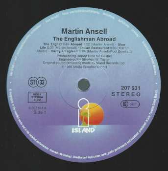 LP Martin Ansell: The Englishman Abroad 534423
