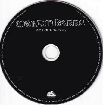 CD Martin Barre: A Trick Of Memory 473498