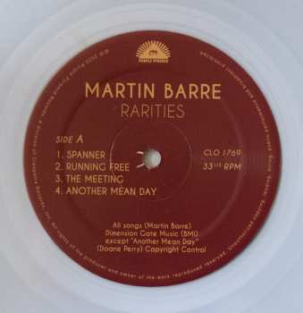 LP Martin Barre: Rarities LTD | CLR 333721