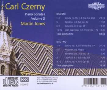 2CD Martin Jones: Czerny: Piano Sonatas, Vol. 3 318779