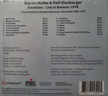 CD Martin Kolbe: Emotions - Live In Bremen 1978 503674