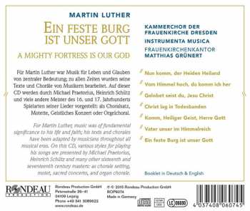 CD Martin Luther: Ein Feste Burg Ist Unser Gott - A Mighty Fortress Is Our God 151167