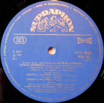 LP Martin Mysliveček: Bach Sanz Seixas Weiss