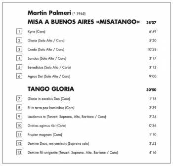 CD Martín Palmeri: Misa a Buenos Aires "Misatango" / Tango Gloria 118192