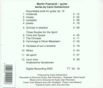 CD Martin Pramanik: Gli Spiriti  (Works By Carlo Domeniconi) 315834
