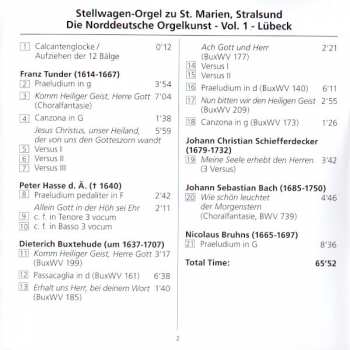 CD Martin Rost: Stellwagen-Orgel Zu St. Marien, Stralsund ⁕ Die Norddeutsche Orgelkunst - Vol. 1 - Lübeck 436128