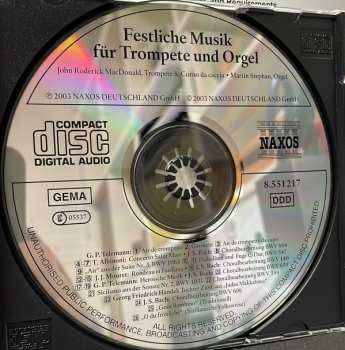 CD Martin Stephan: Festliche Musik Für Trompete Und Orgel 417517