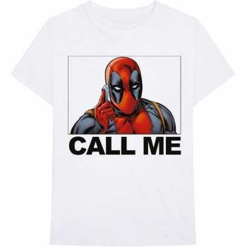 Merch Marvel Comics: Tričko Deadpool Call Me  L