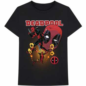 Merch Marvel Comics: Tričko Deadpool Collage 2  L
