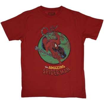 Merch Marvel Comics: Marvel Comics Unisex T-shirt: Spiderman Shooting Webs (small) S