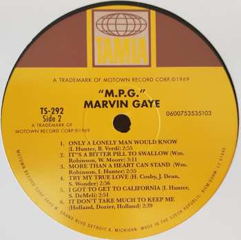 LP Marvin Gaye: M.P.G. 516102