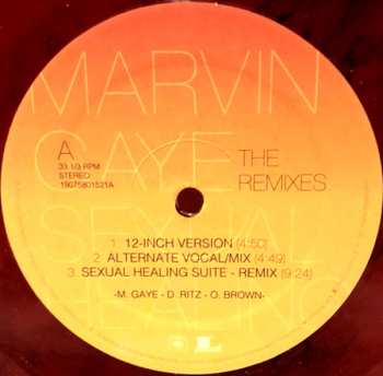 LP Marvin Gaye: Sexual Healing - The Remixes LTD | CLR 32161