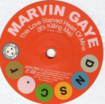 Marvin Gaye: This Love Starved Heart Of Mine (It's Killing Me) / Don't Mess With My Weekend