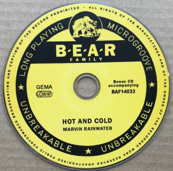 CD/EP Marvin Rainwater: Hot And Cold LTD 501301