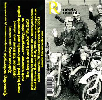 CD Mary Lou Lord: Speeding Motorcycle 266257