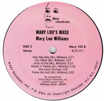 LP Mary Lou Williams: Mary Lou's Mass 353491