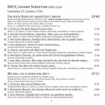 CD Masaaki Suzuki: Cantatas 27: BWV 5 Wo Soll Ich Fliehen Hin - BWV 80 Ein Feste Burg Ist Unser Gott- BWV 115 Mache Dich, Mein Geist, Bereit 241976