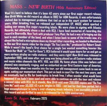 CD Mass: New Birth (40th Anniversary Edition) DLX | LTD