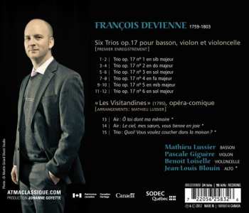 CD Mathieu Lussier: François Devienne - Six Trios, Op. 17 532082