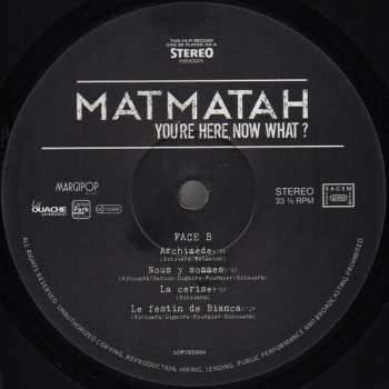 2LP Matmatah: You're Here, Now What ? 70183